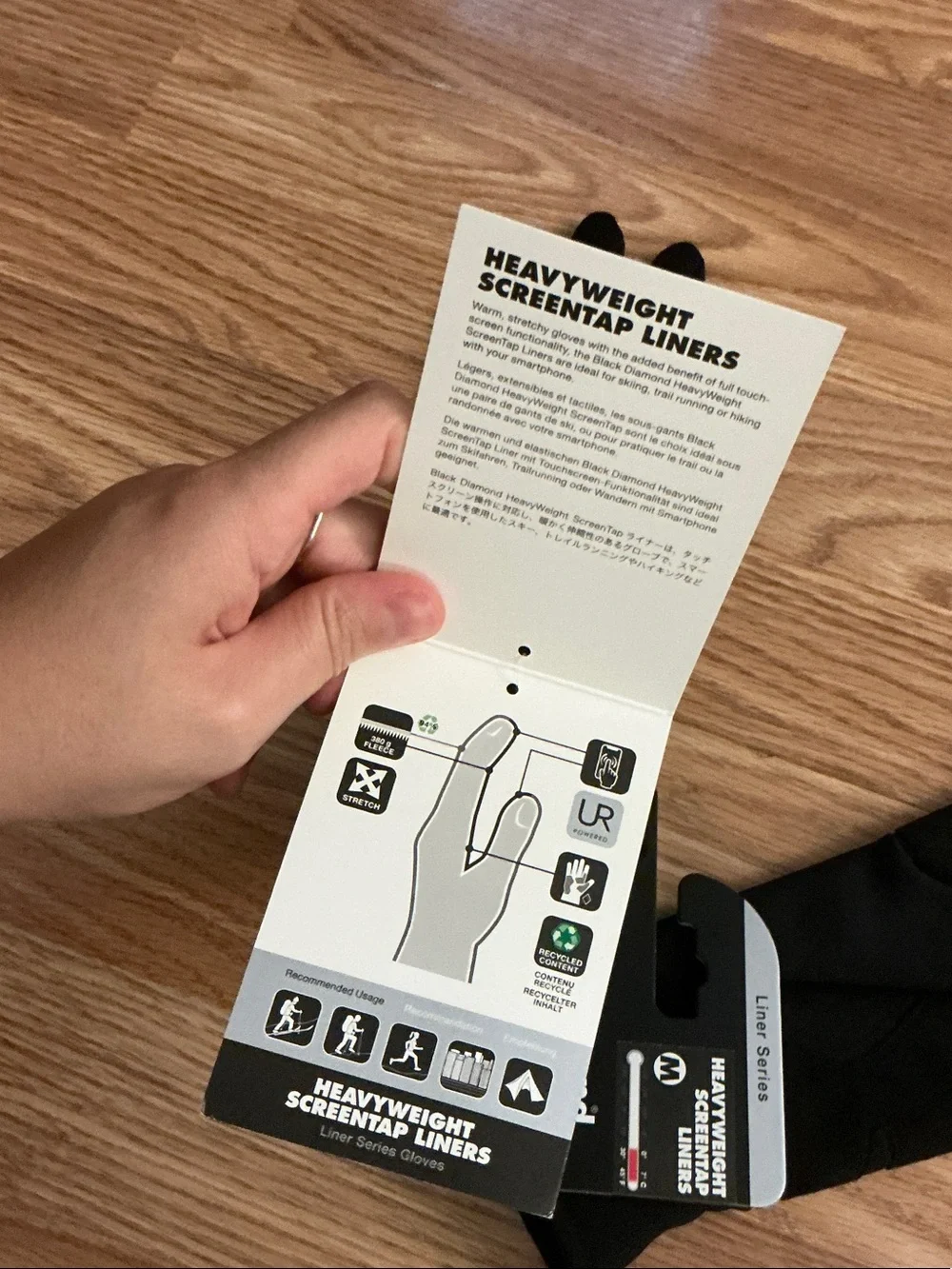 Black Diamond touchscreen warmth